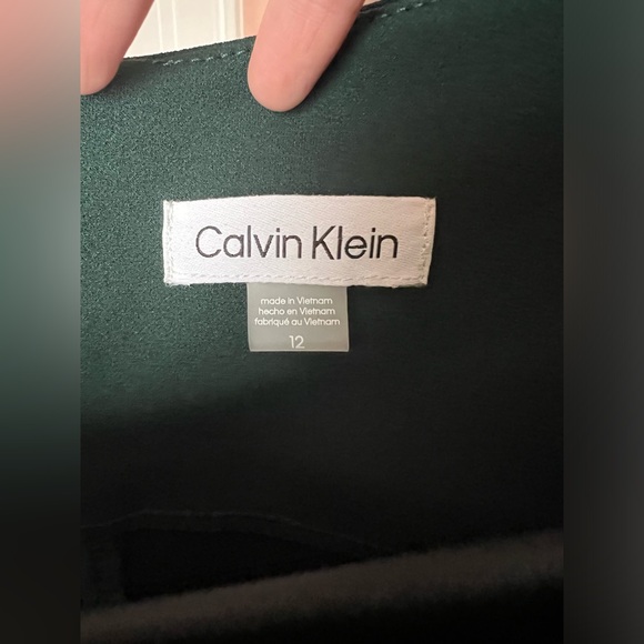 Calvin Klein, size 12, dark green Melodie Dress - Picture 4 of 4